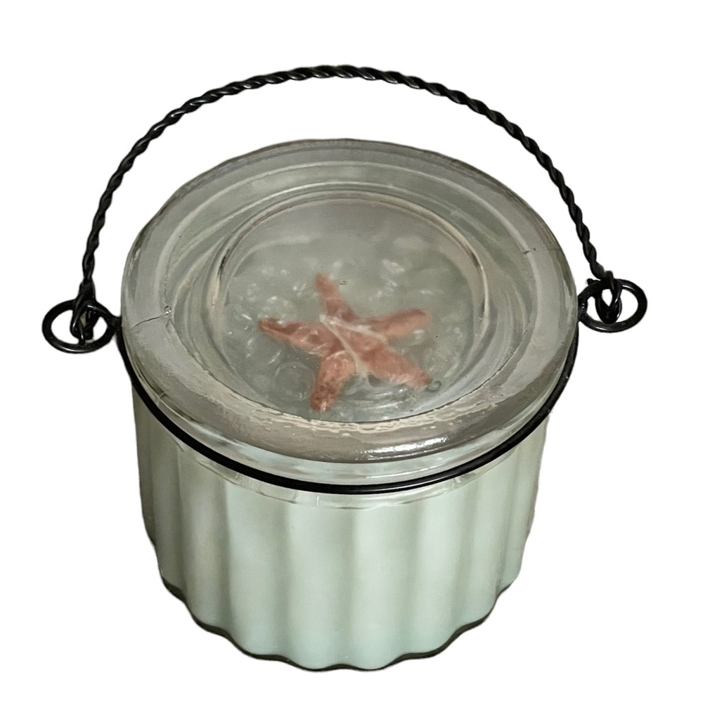 HANNA’S Cottage By The Sea Two-Wick Soy Candle Jar 11 oz. and Starfish Ornament